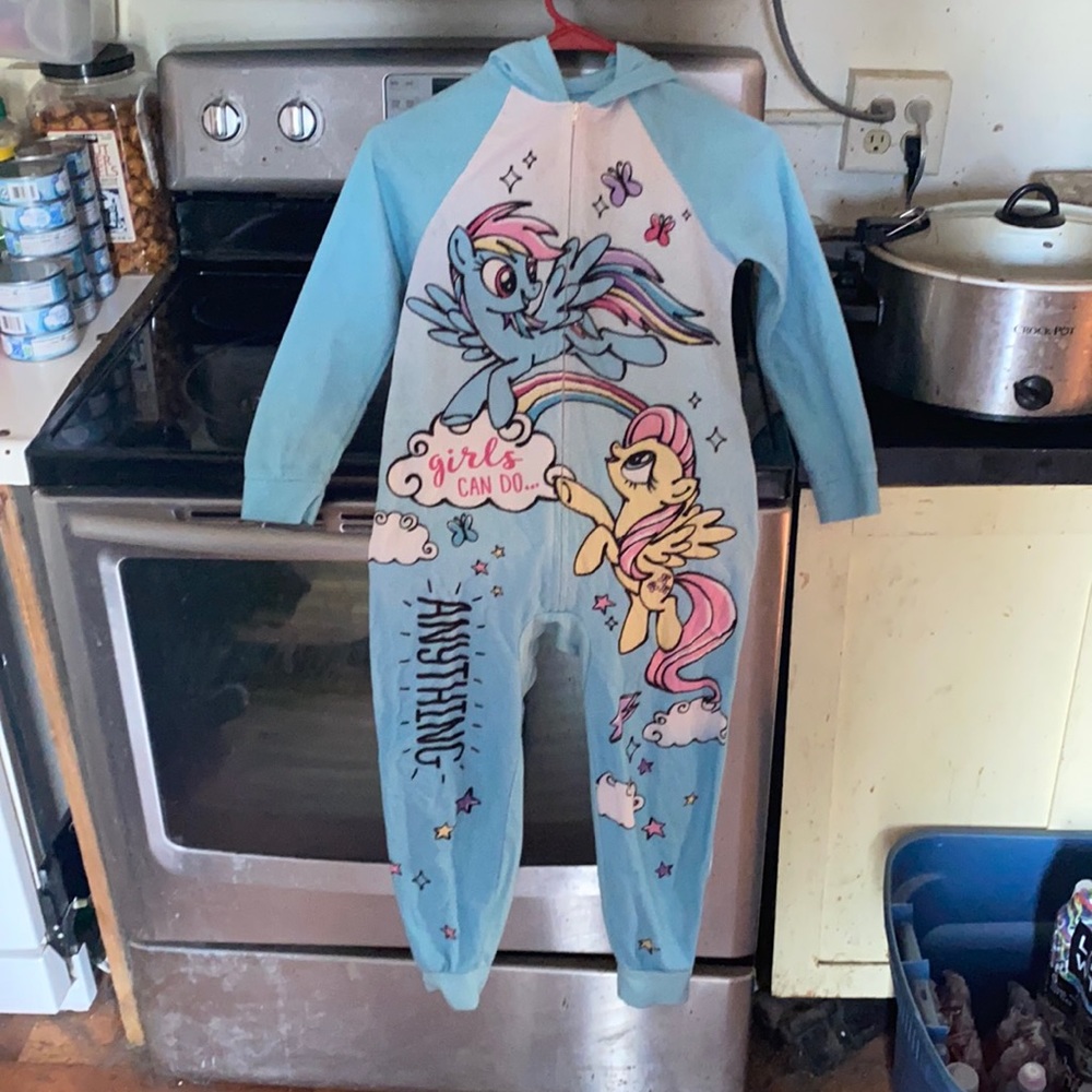 “My Little Pony” footless onesie pajamas.